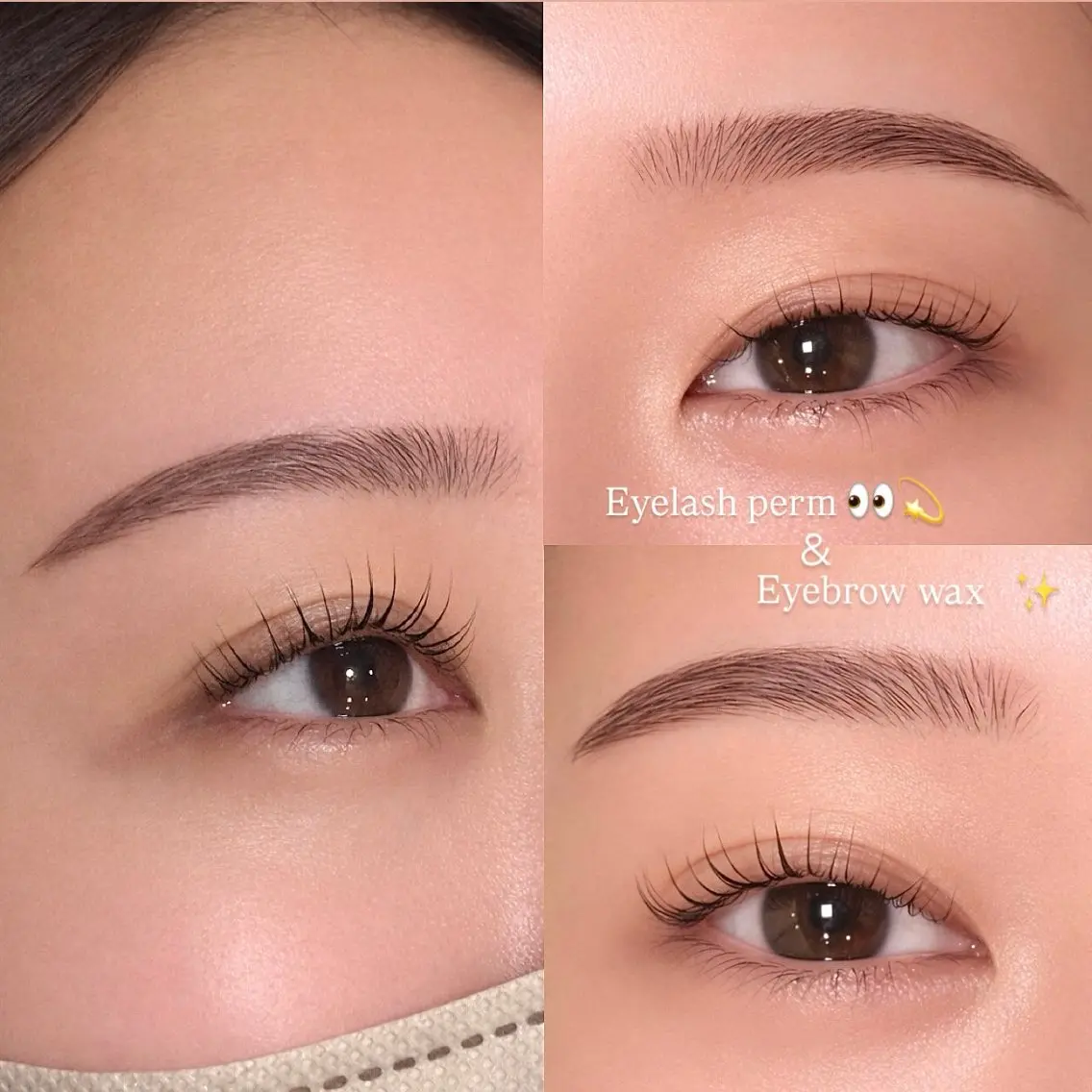 人気No.1👀まつ毛パーマ&アイブロウwax🎀　コーティング込✨️の写真