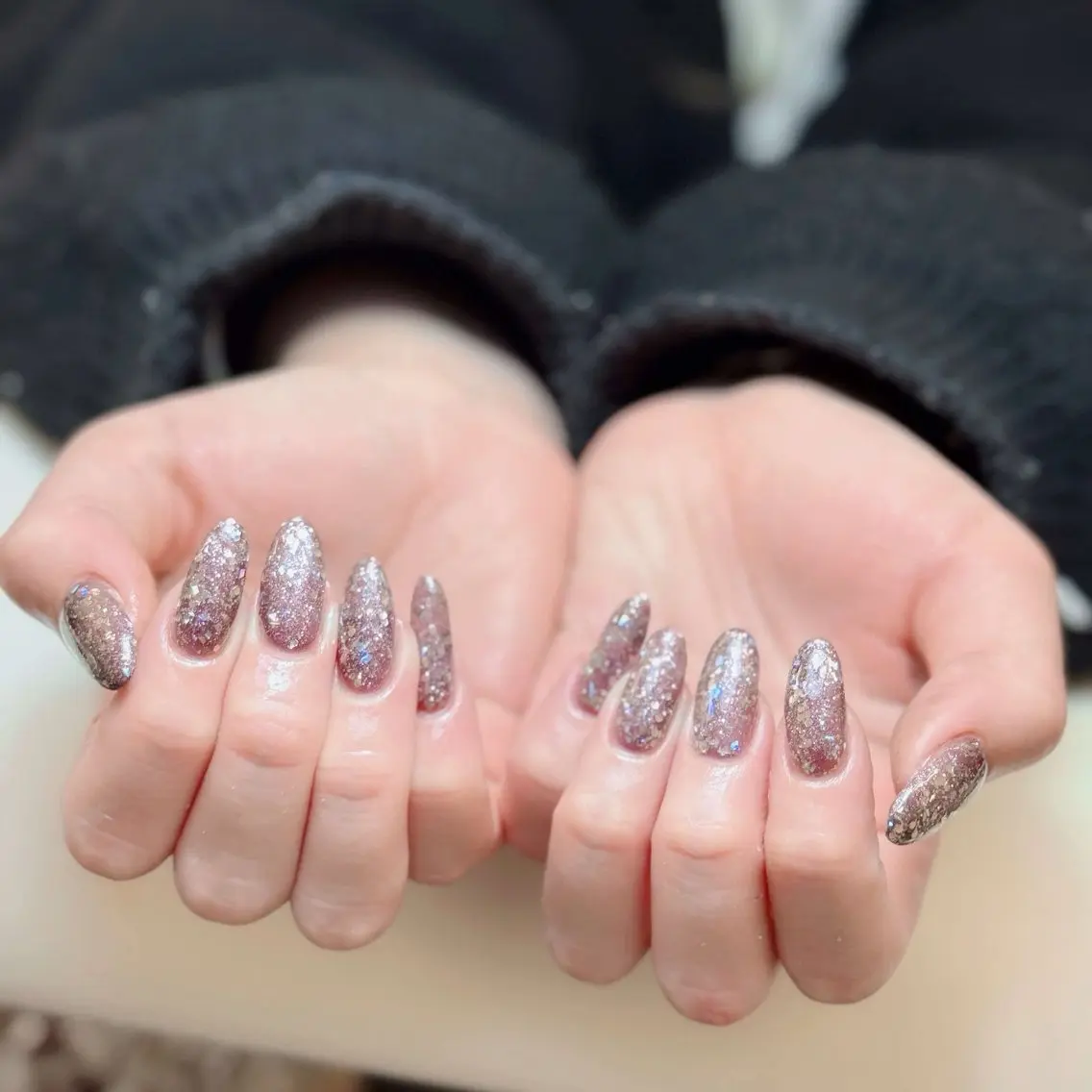 ネイル チークネイル フレンチネイル ジェルネイル ガラスフレンチ 韓国ネイル ハンドネイル ハンドケア Anh Nail 歌舞伎町のネイルデザイン