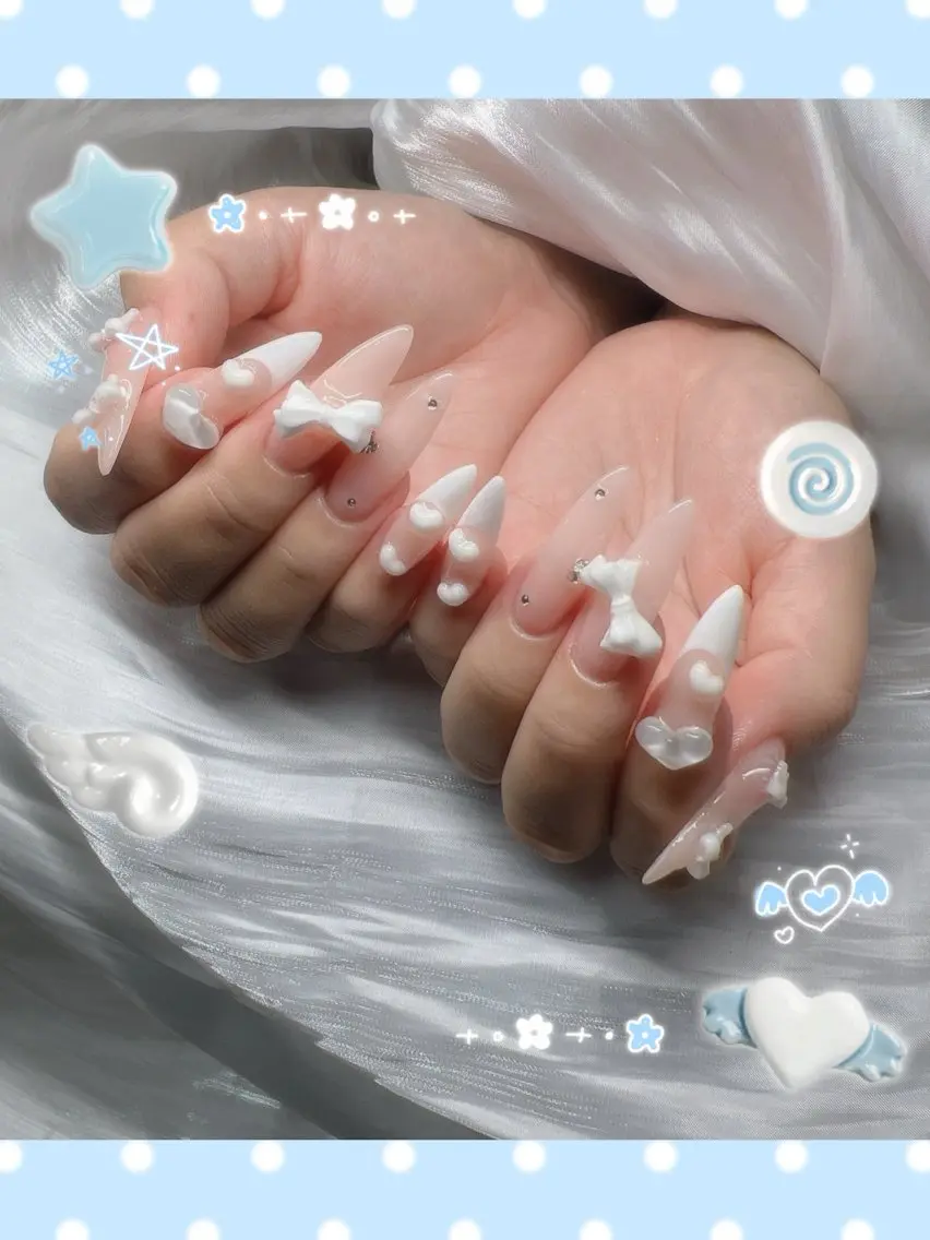 ネイル 長さ出し グラデーション 卒業式 キラキラネイル マグネットネイル ハンドネイル Lee Nailsのネイルデザイン
