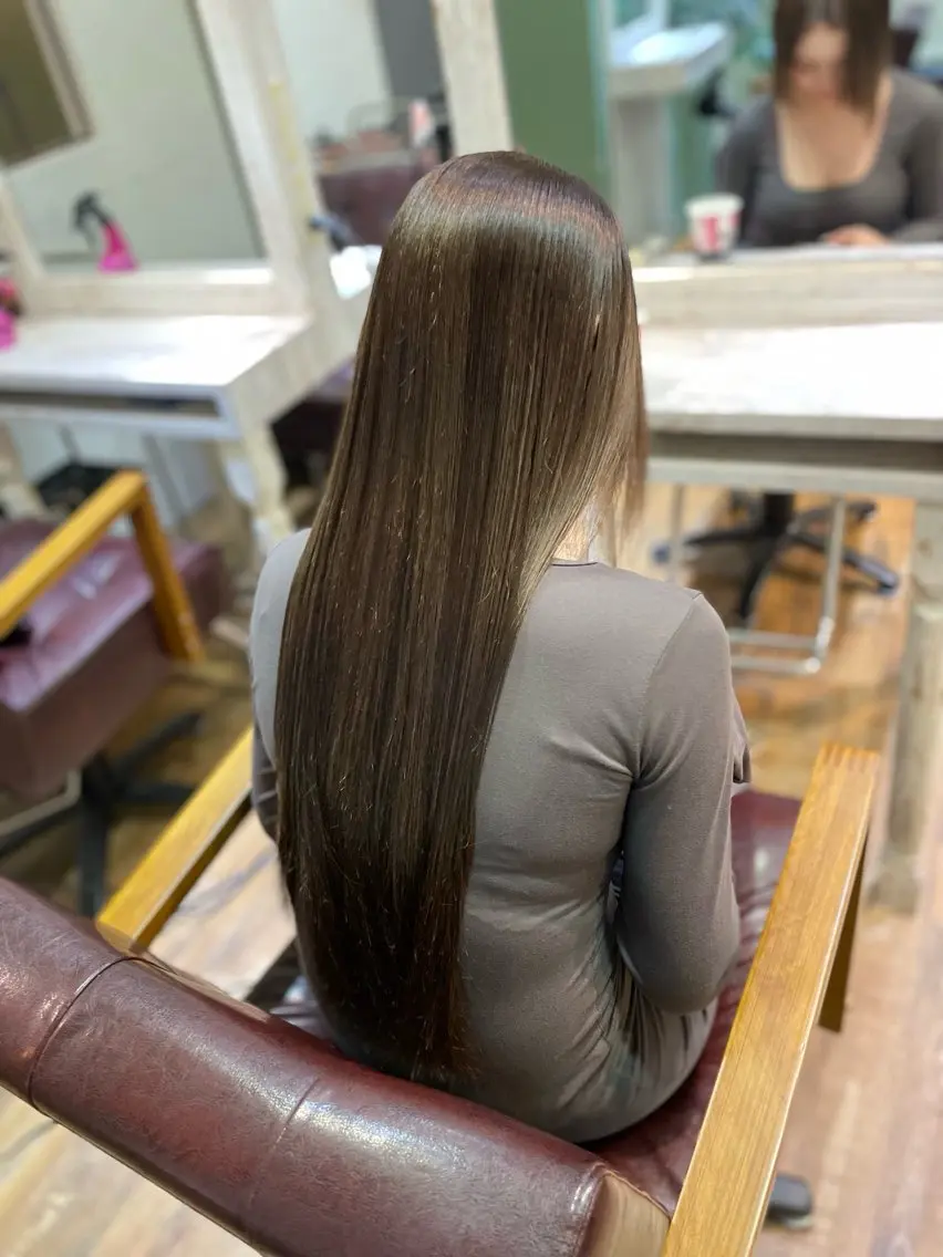 ロング カラー カット ヘアカラー トリートメント キマるメンズパーマ クメユウキのヘアスタイル