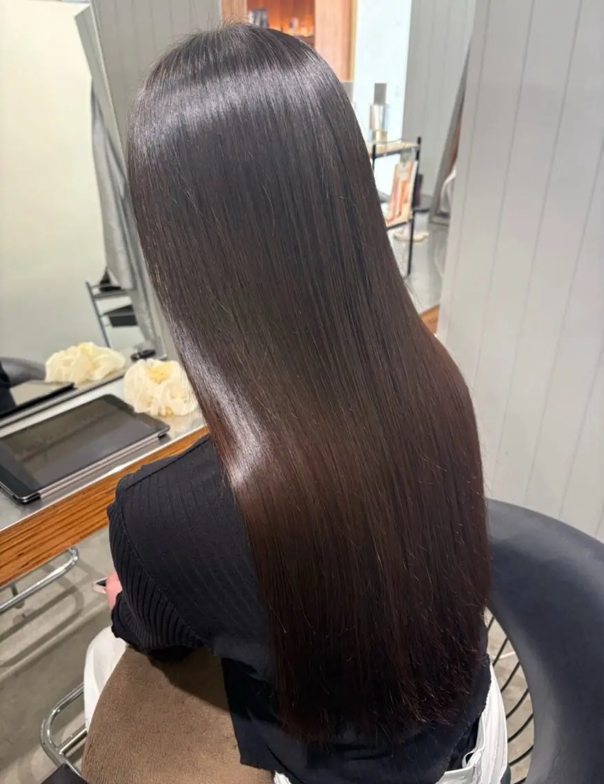 ロング 髪質改善 縮毛矯正 菊地 心のヘアスタイル