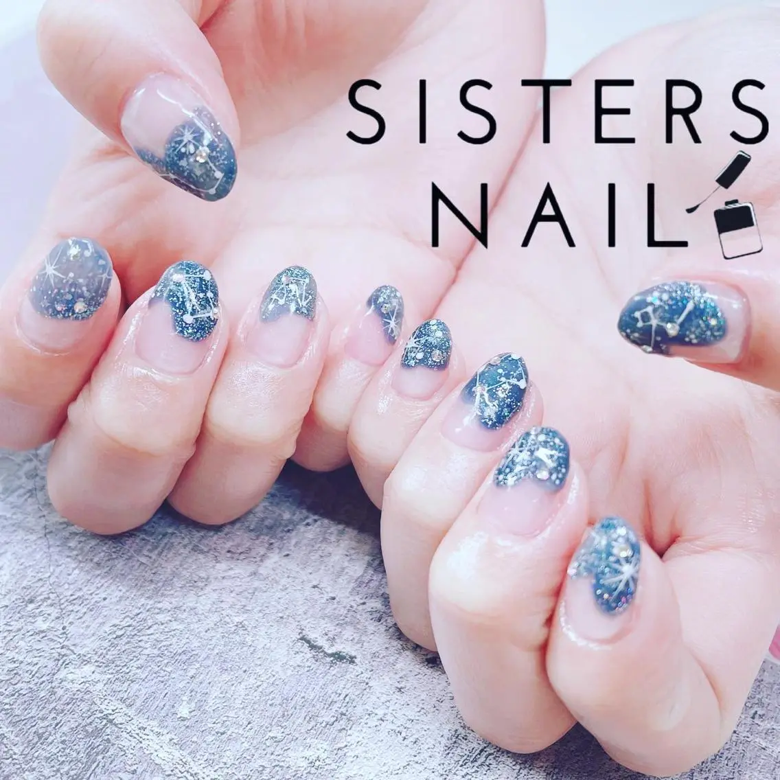 ネイル アートネイル 冬ネイル sisters nail.fのネイルデザイン