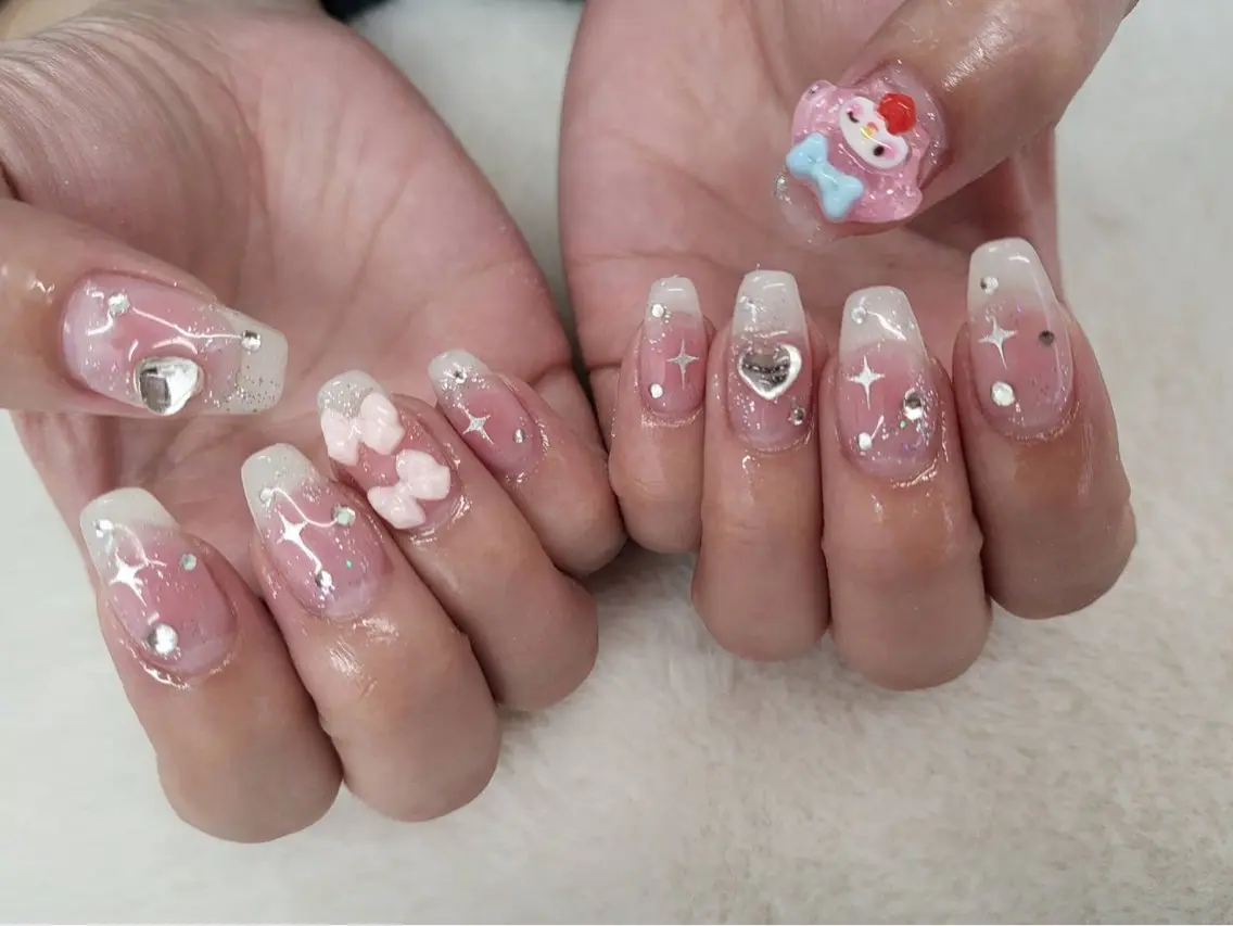 ネイル チークネイル ワンホンネイル ハンドネイル ハンドケア 心斎橋Salon Epokkuのネイルデザイン