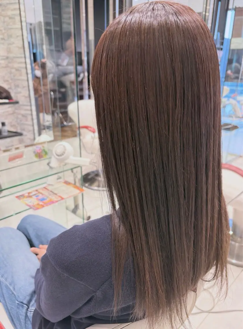 カラー ヘアカラー トリートメント 山形/ ブリーチ無し ダブルカラーのヘアスタイル