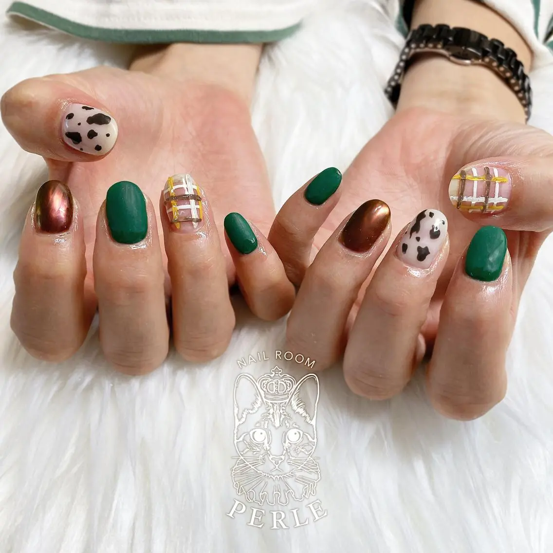 ネイル ハンドネイル nail room Perleのネイルデザイン