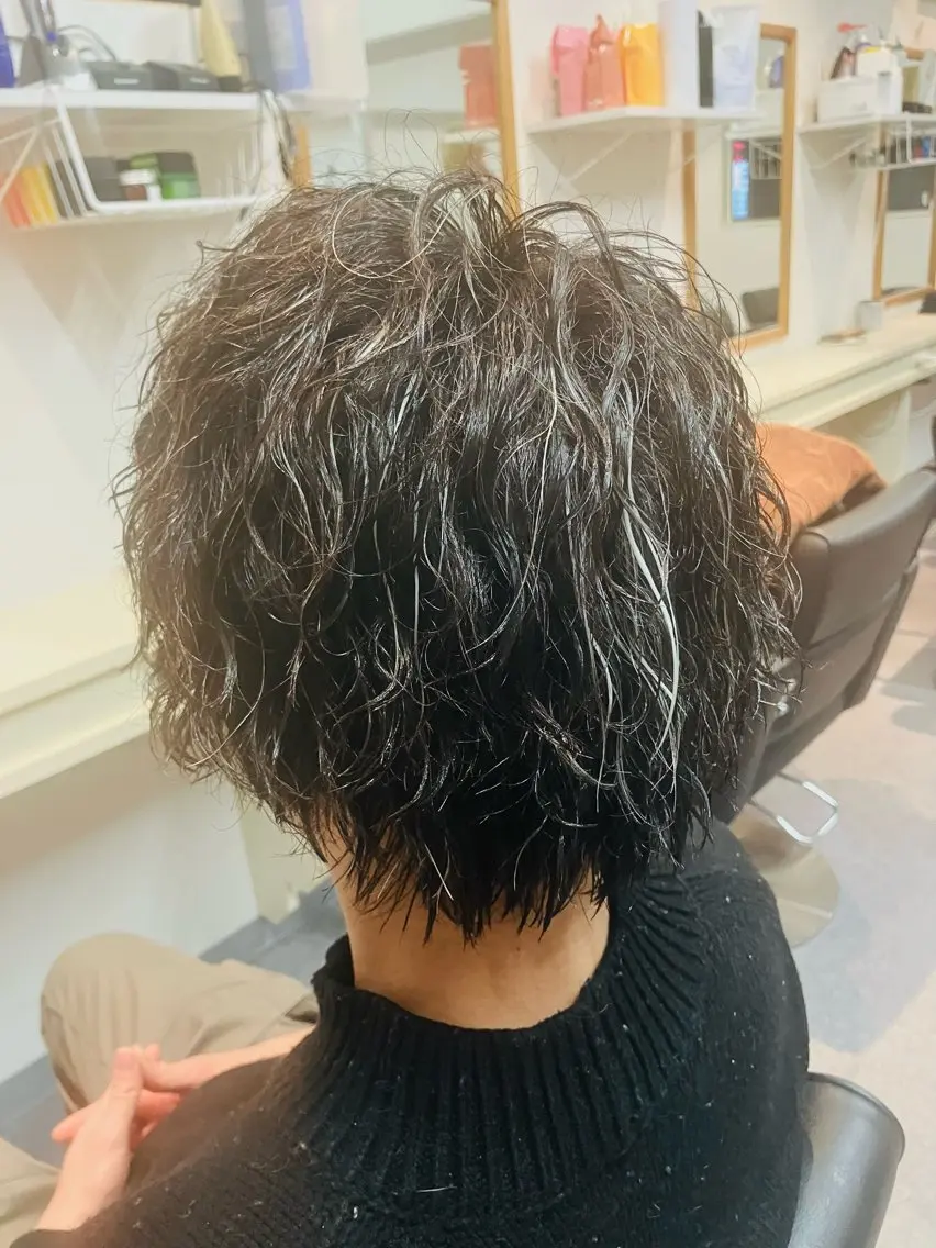 パーマ メンズ カット パーマ メンズ特化/パーマ/ フェードWATARUのヘアスタイル