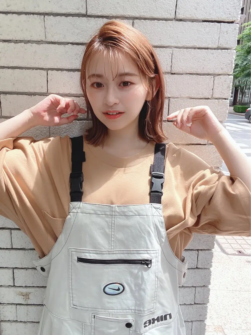 ショート カラー ボブ 外ハネヘア stylist/ボブ ことの/韓国レイヤーのヘアスタイル