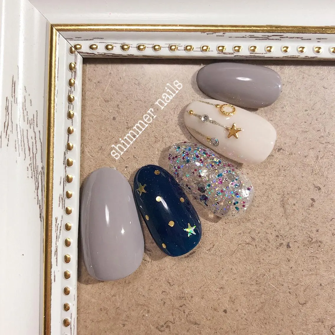 ネイル 冬ネイル フットネイル shimmer nailsのネイルデザイン