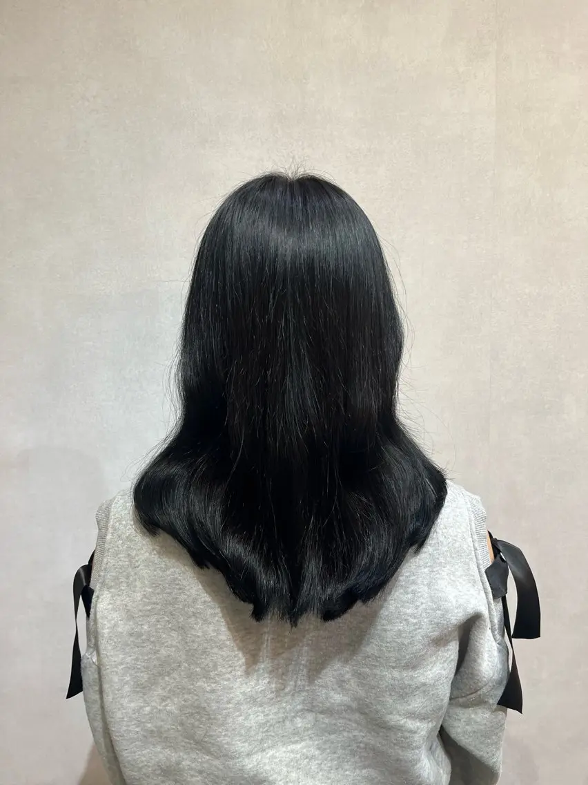 セミロング カラー ヘアカラー ミジュ/ ハイトーンのヘアスタイル