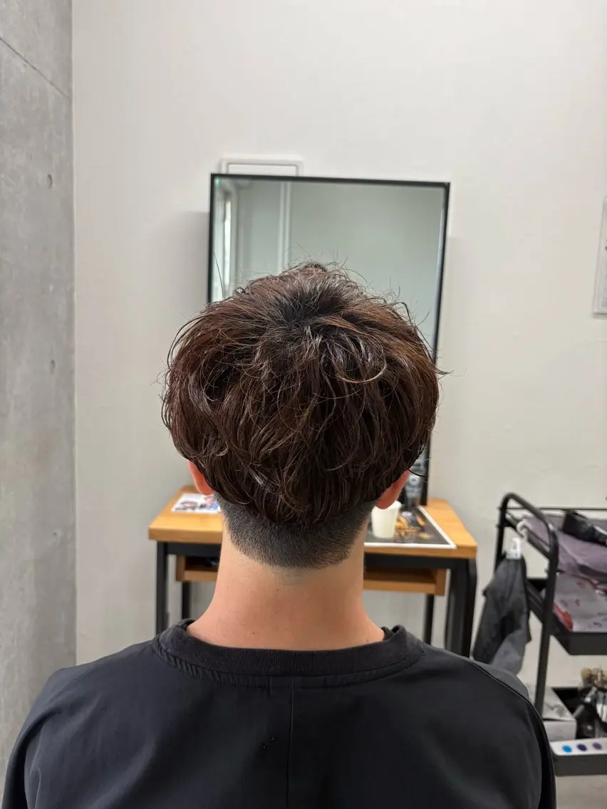 パーマ メンズ メンズパーマ 海外風パーマ カラー特化園田　楓莉のヘアスタイル
