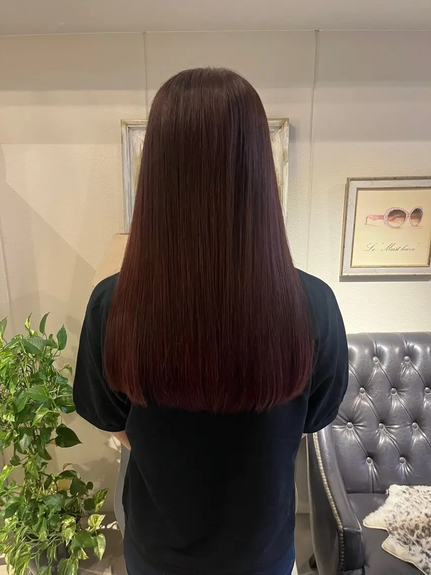 カラー ヘアカラー トリートメント イイダ ヒナのヘアスタイル