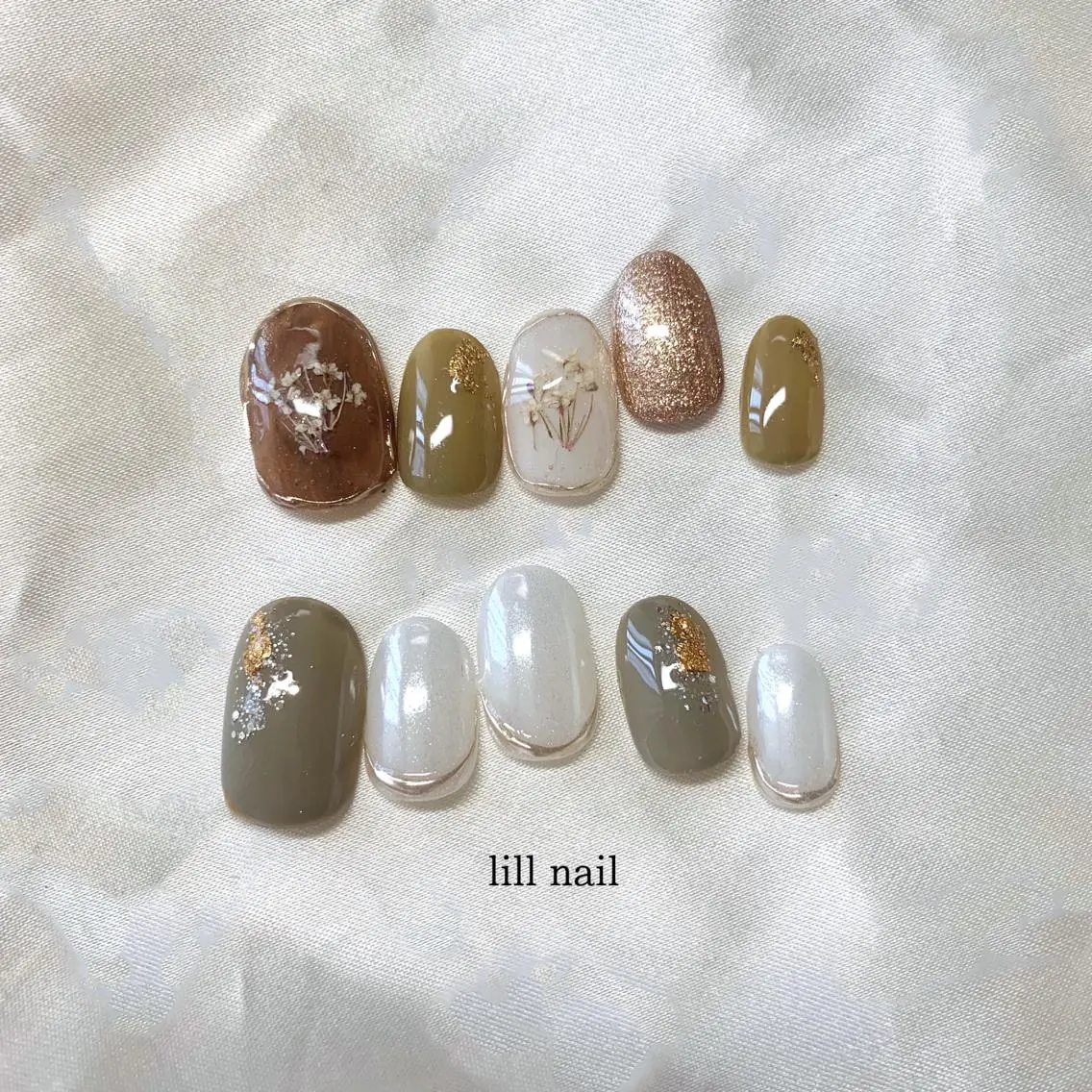 ミディアム pllia beautyのネイルデザイン