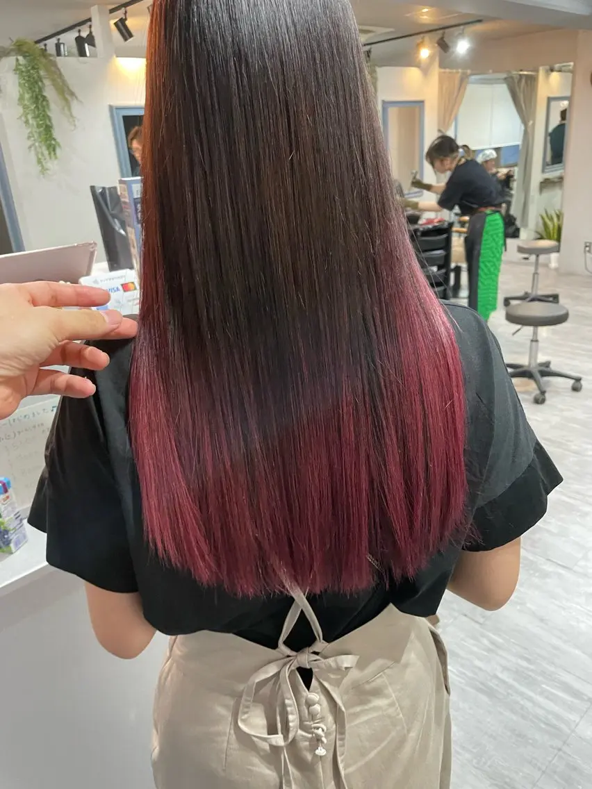 ミディアム 髪質改善×縮毛矯正 ×艶カラーNAOのヘアスタイル