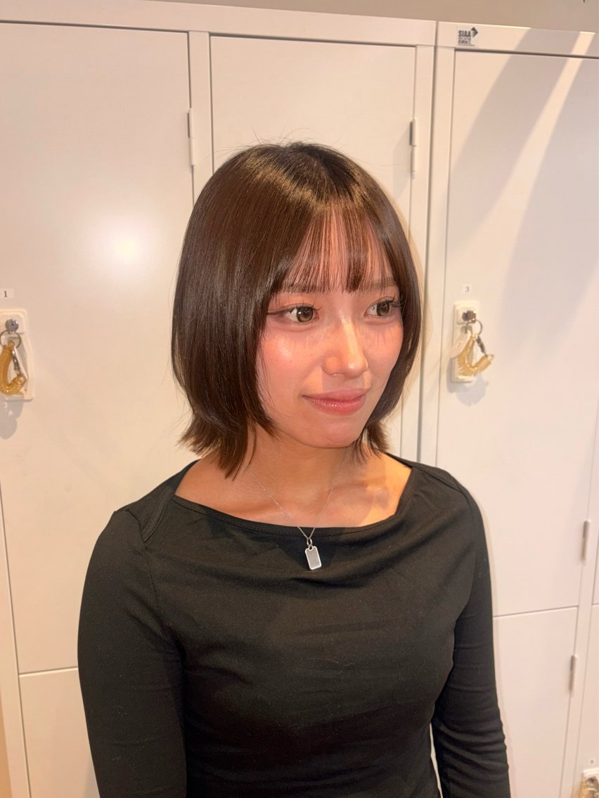 ミディアム ボブレイヤー ボブ レイヤーカット 凜 (りん)のヘアスタイル