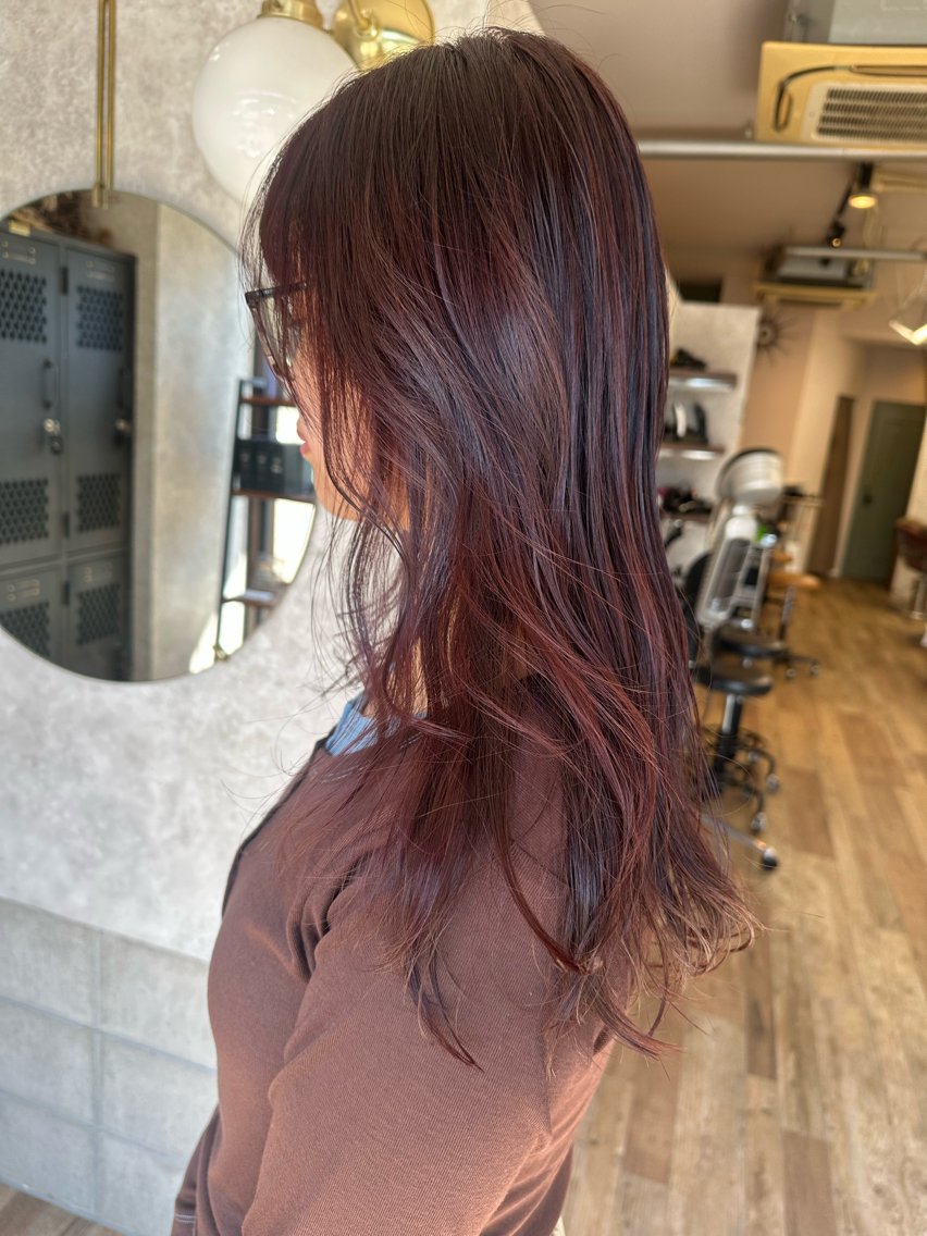 ミディアム カラー 糀元(後藤) 花純のヘアスタイル