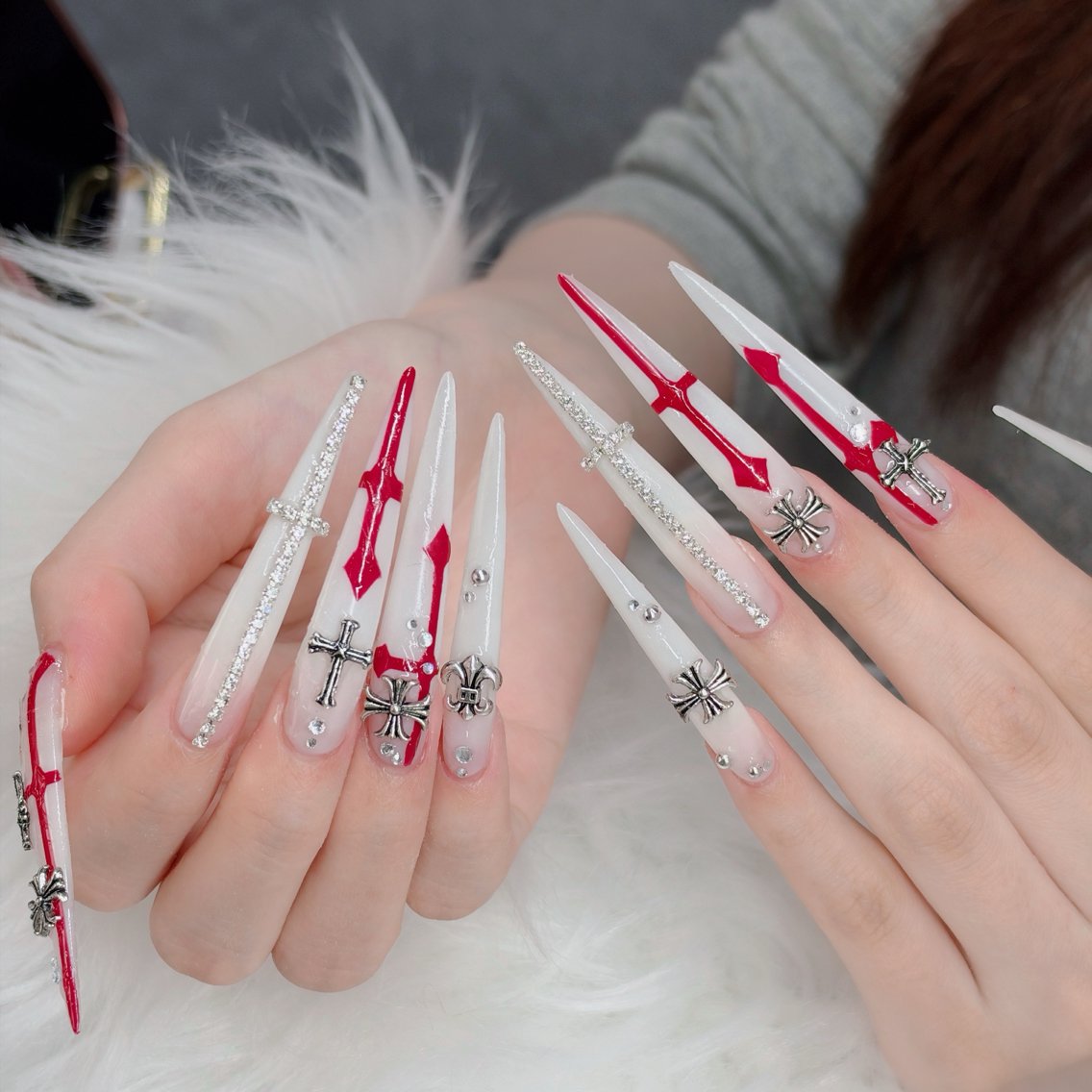ネイル フットネイル フレンチネイル グラデーション 韓国ネイル ロングネイル ハンドネイル Hani Nail Salonのネイルデザイン