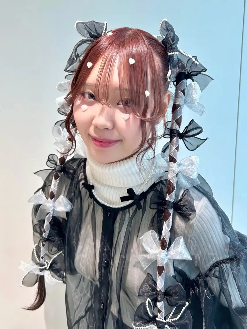 ヘアアレンジ 𝐑𝐄𝐍𝐀🎀 ワンカラーモデル募集のヘアスタイル