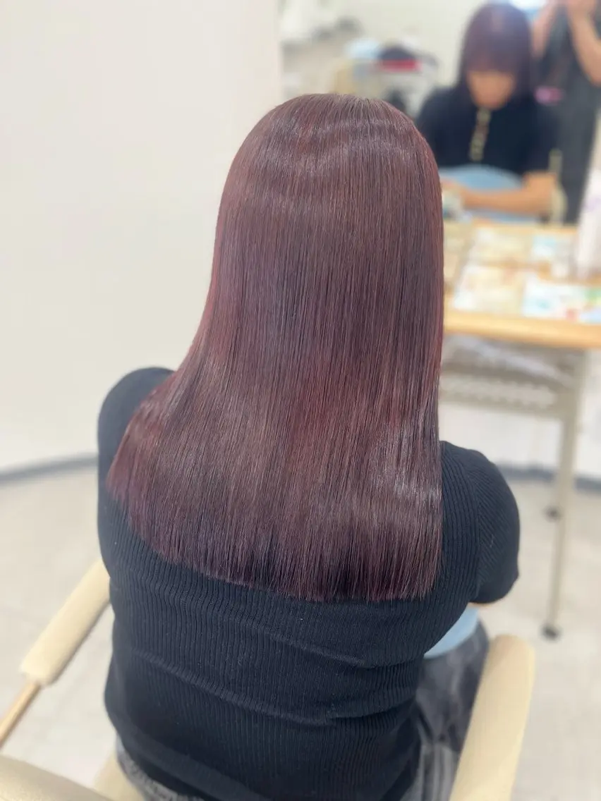 ロング カラー カット ヘアカラー トリートメント N°Elune みゆきのヘアスタイル