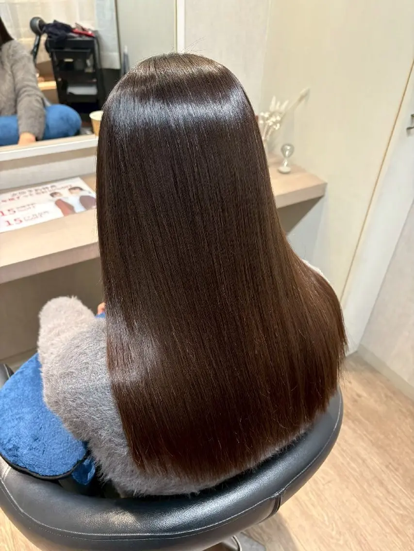 ロング 髪質改善 縮毛矯正 トリートメント 縮毛矯正 トリートメント ANDIAMO栄/ chisatoのヘアスタイル
