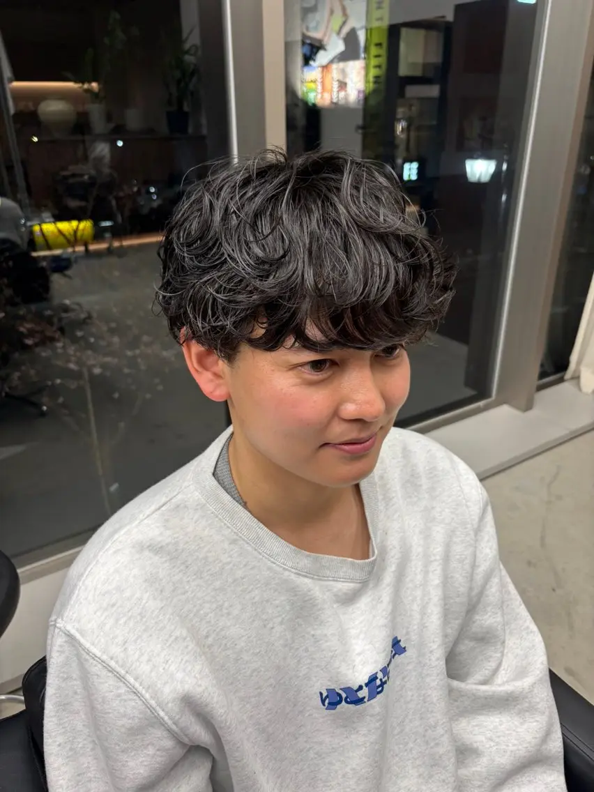 パーマ メンズ メンズパーマ メンズパーマ特化 sayoのヘアスタイル