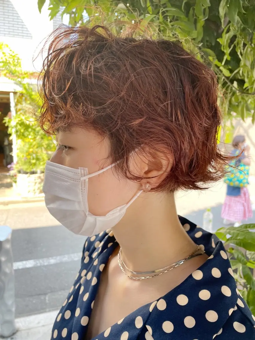 カット+ブリーチパーマの写真