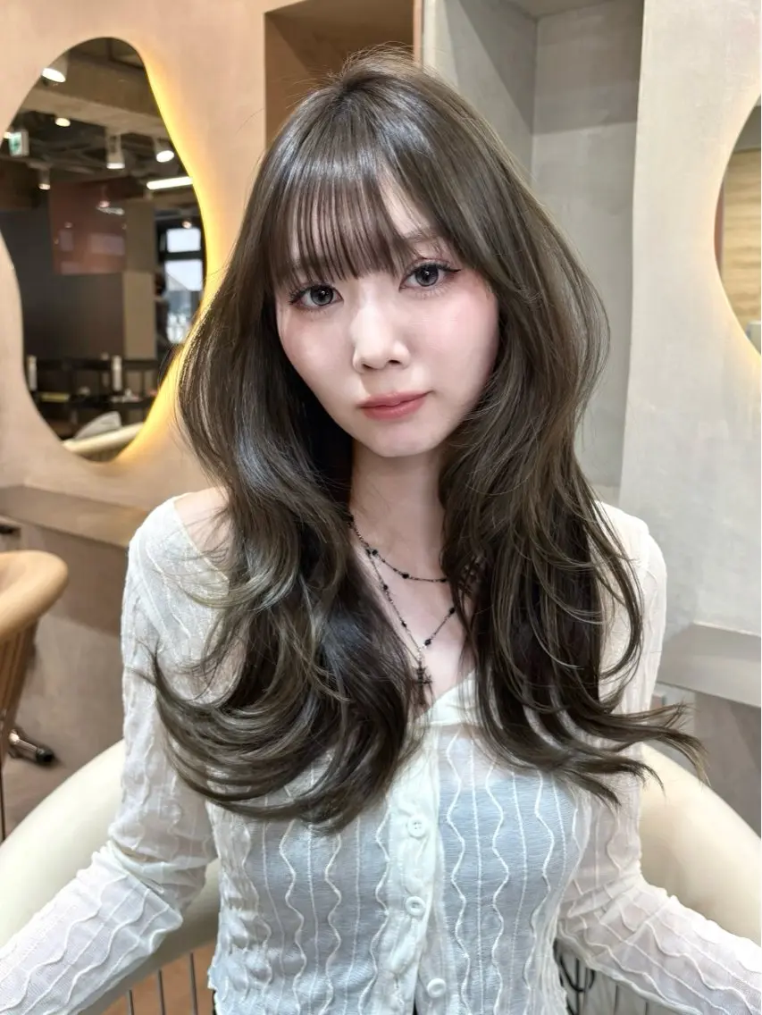 ロング カラー ヘアアレンジ カット ヘアカラー 大宮/レイヤー/透明 感カラー/NAOのヘアスタイル
