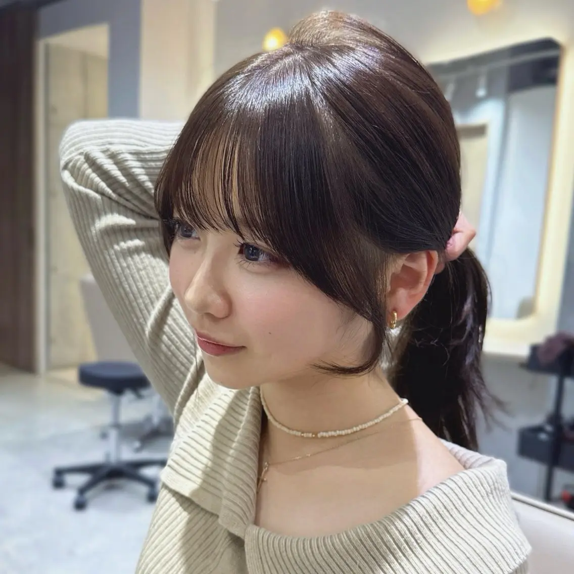 ロング 顔周りカット 韓国風ヘア レイヤーカット カット ヘアカラー トリートメント 🦋トレンドヘア🦋 竹内克弥のヘアスタイル