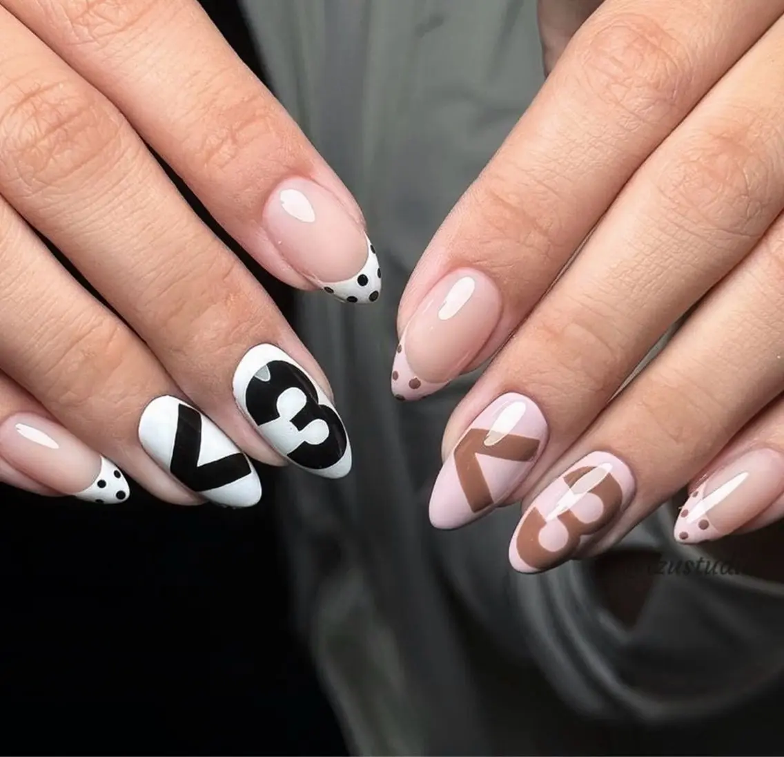 ネイル Nailグリン 🍑のネイルデザイン