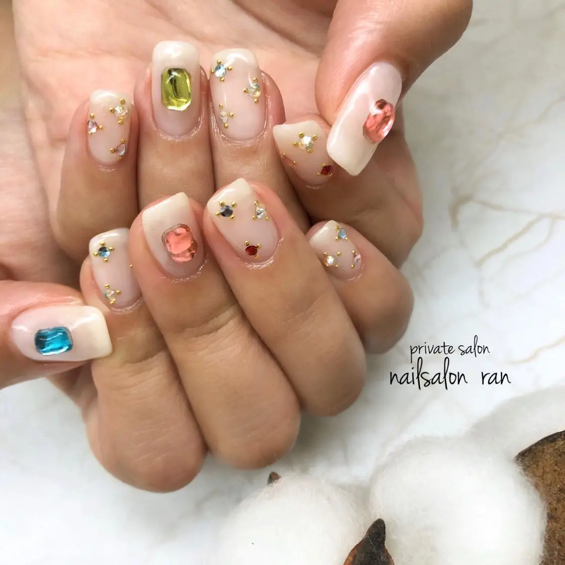 ネイル 持ち込み nailsalon ranのネイルデザイン
