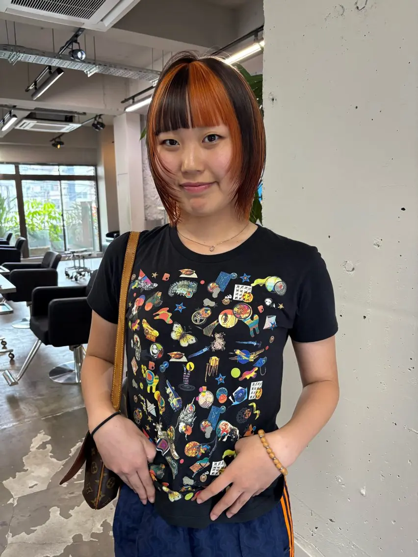 ショート カラー カット ヘアカラー ハイトーン レイヤー🎀meiのヘアスタイル