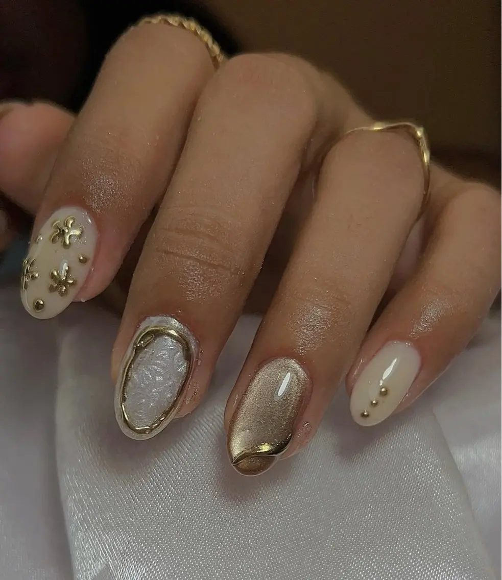 ネイル アートネイル オーロラネイル ブルー チークネイル フットネイル ハンドネイル NAILS168 新大久保店のネイルデザイン
