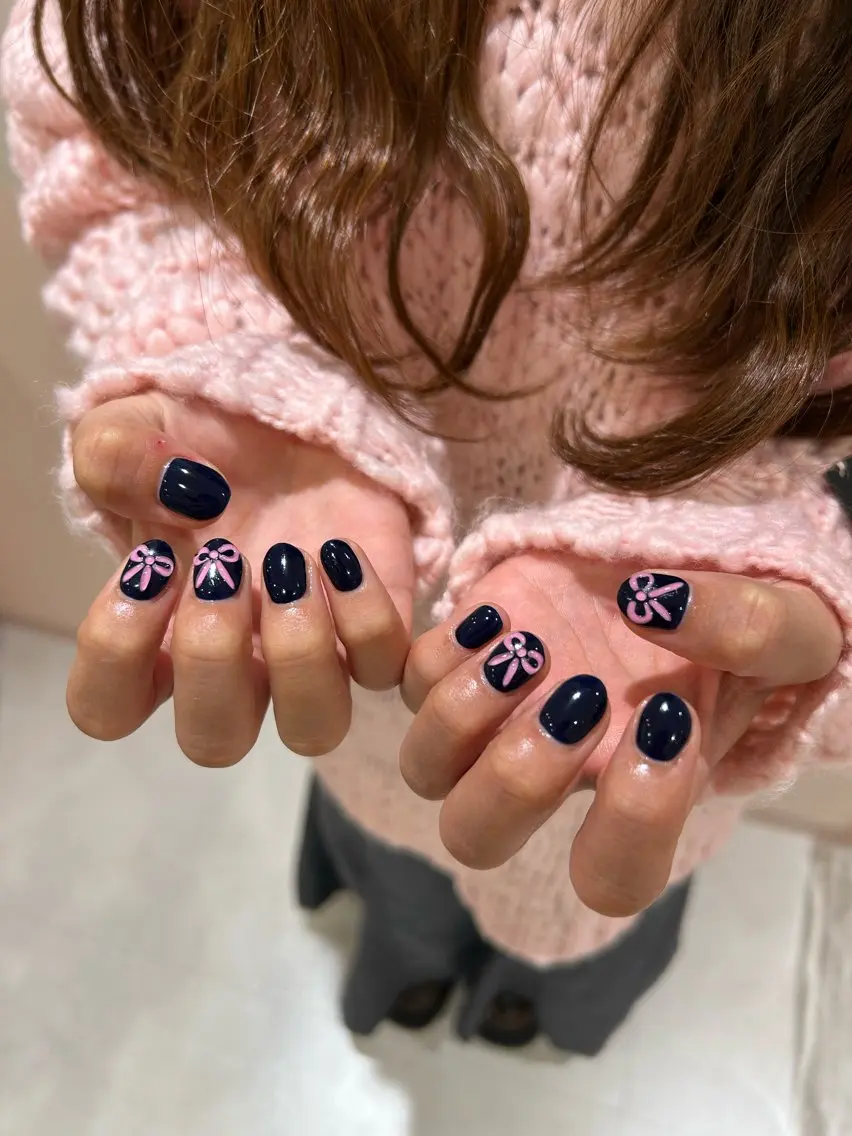 ネイル アートネイル クリアネイル ぷっくりネイル LUCY心斎橋/ Yuzuki🍒のネイルデザイン
