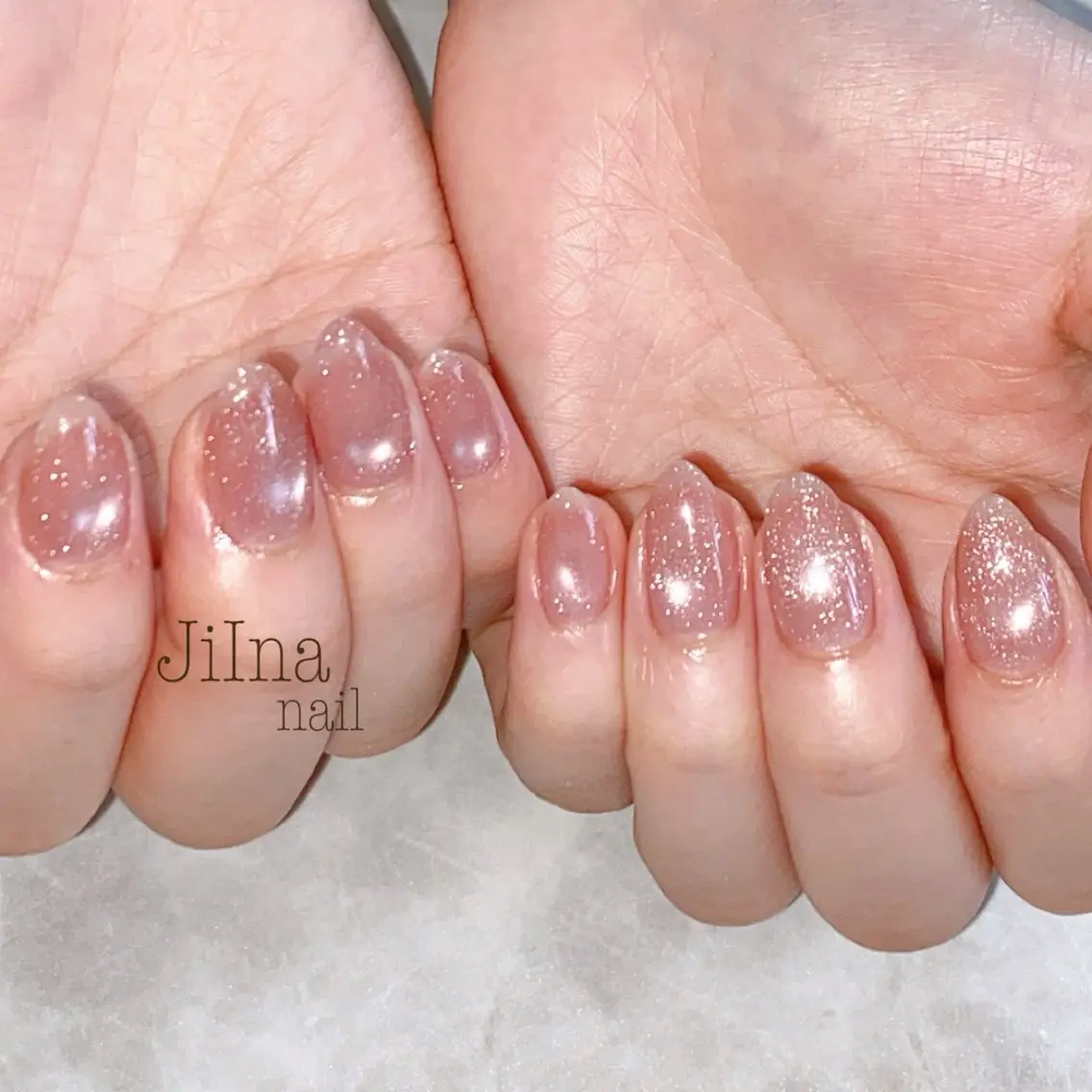 ネイル フラッシュネイル フラッシュマグ マグネットネイル マグネットワンカラー ワンカラーネイル JiIna nailのネイルデザイン