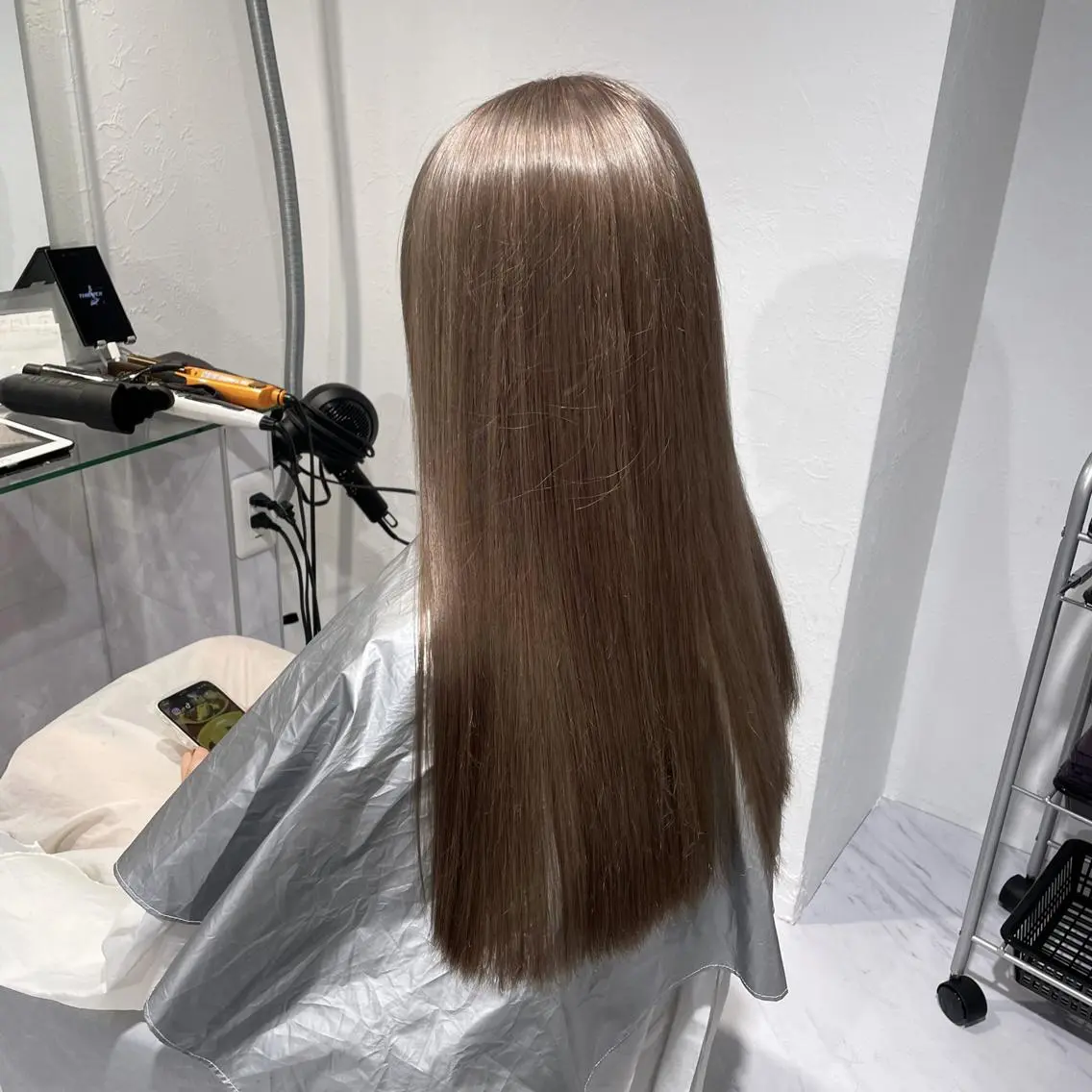 カラー ラベンダー/ピンク 💜🌷原宿のヘアスタイル