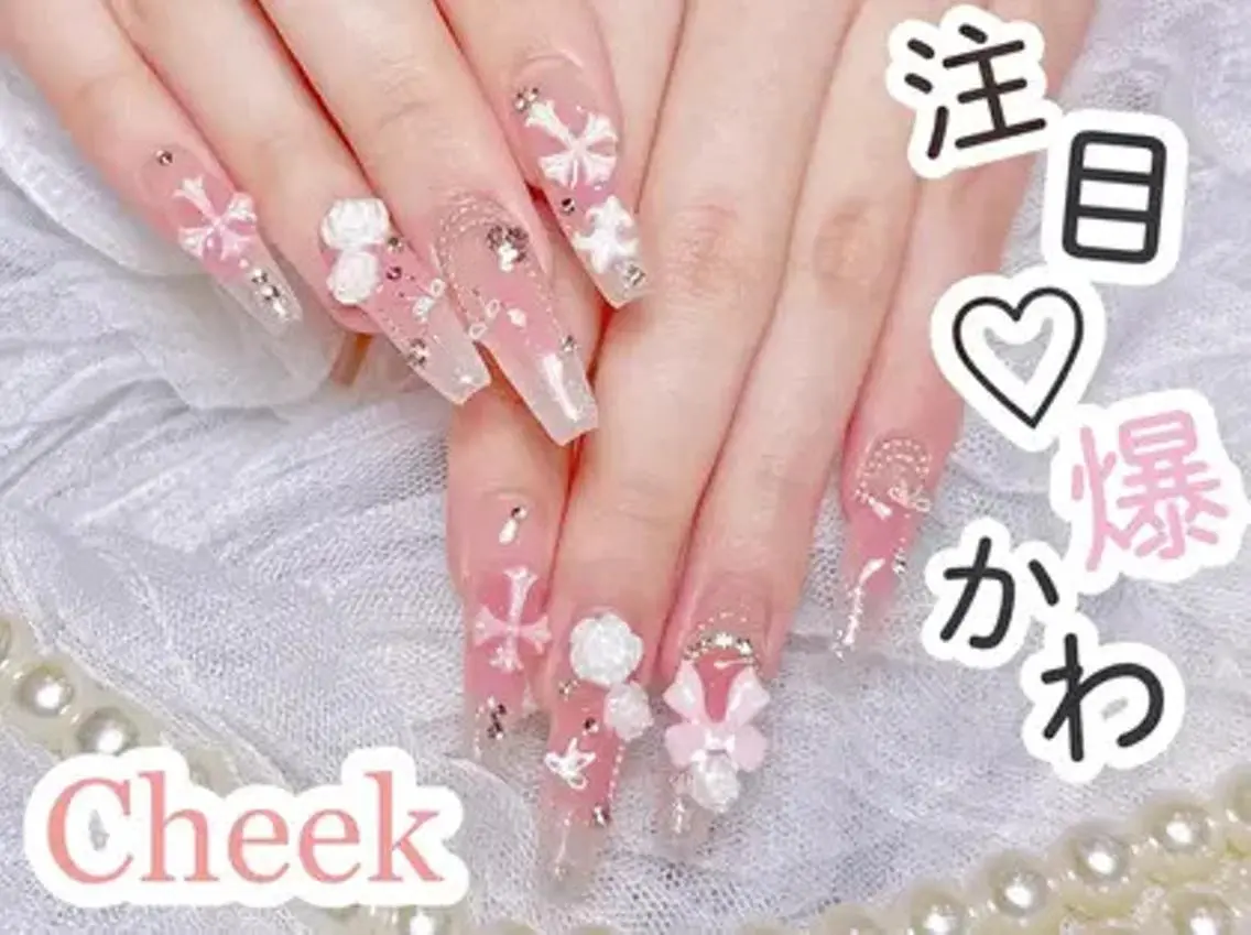 人気NO.1🌸🌸チップ長さだし+10本持ち込みデザインやり放題＋パーツつけ放題🌸7980の写真