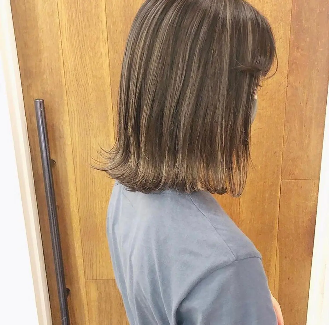 ミディアム カラー ヘアカラー HATSUMEI ゆうまのヘアスタイル