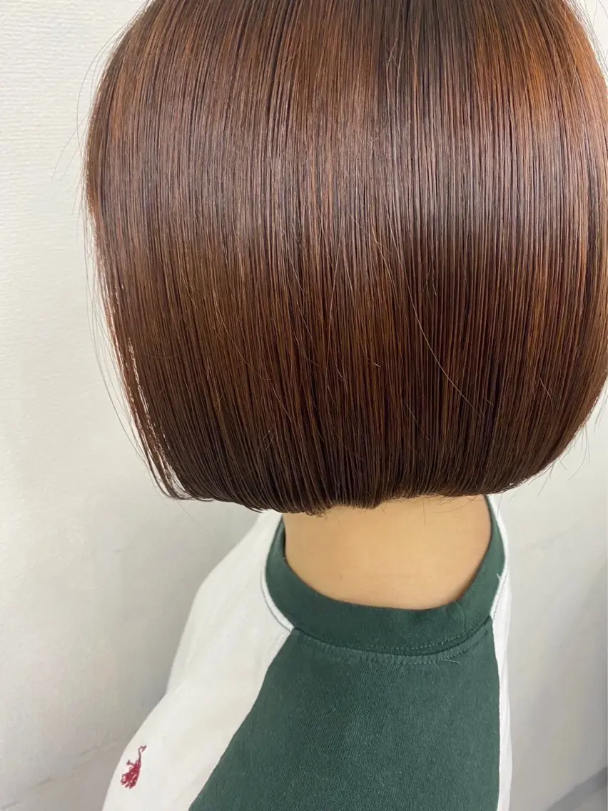 ショート ボブ カット ヘアカラー トリートメント 2ヵ月先までまとまる レイヤー🫧若葉🪞のヘアスタイル