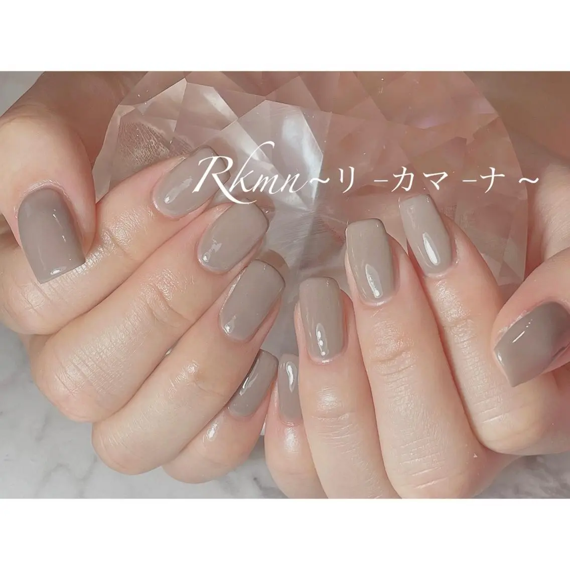 ネイル アートネイル ワンカラーネイル シンプルネイル 春ネイル ハンドネイル フットネイル ハンドケア Rkmn ~リ-カマ-ナ~のネイルデザイン
