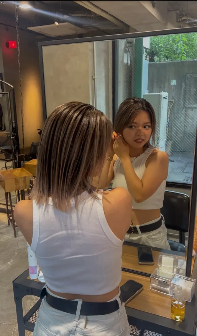 ミディアム カラー カット ヘアカラー トリートメント 海外デザイン🇺🇸 石渡諒太のヘアスタイル