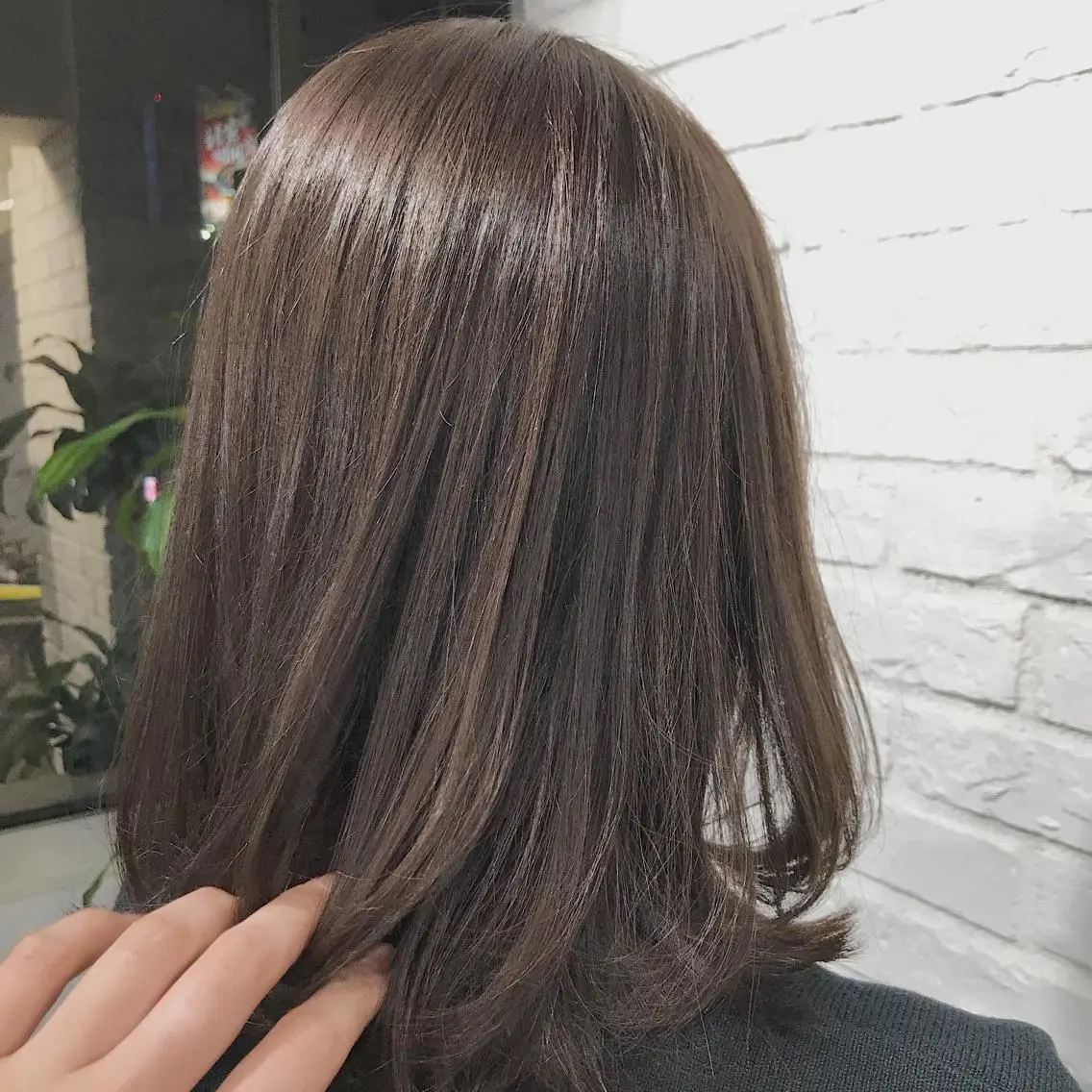 ミディアム カラー ベージュカラー🤎 鈴木サトミのヘアスタイル