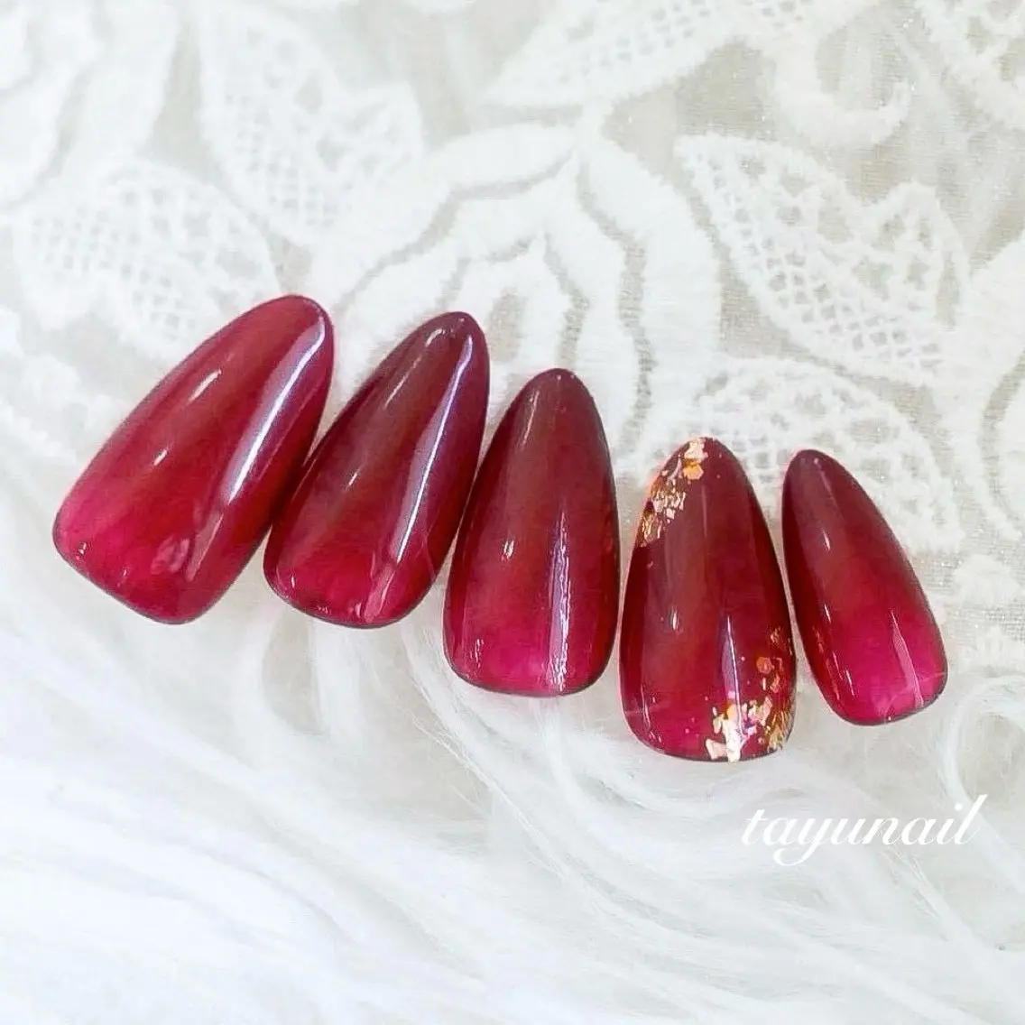 ネイル アートネイル ジェルネイル パラジェル シンプルネイル ネイルサロン 【たゆnail】小中のネイルデザイン