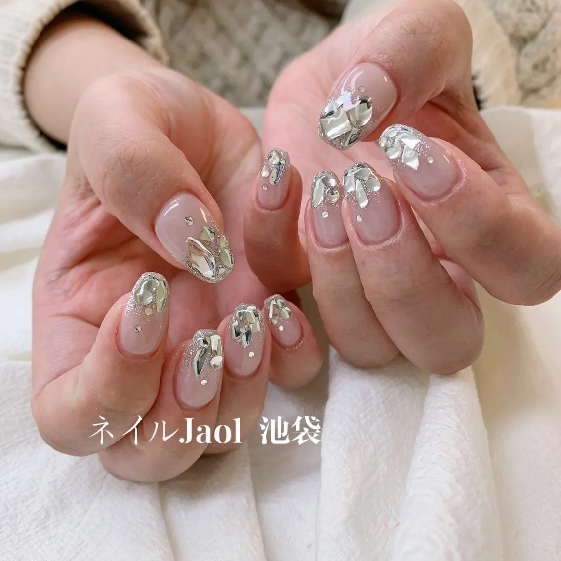 🎀ジェルパーツ付け放題💅 アートなし◆ジェルオフ¥500（+30分）の写真