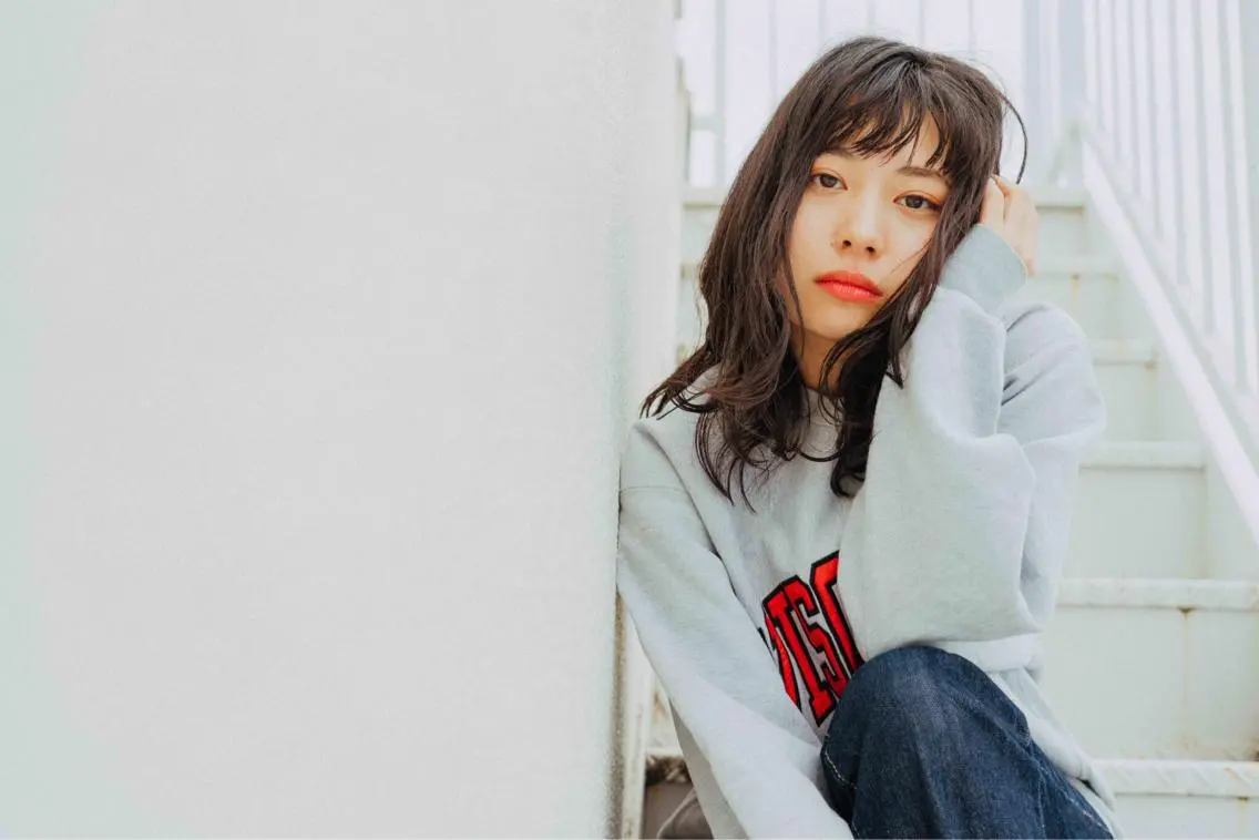 セミロング カラー パーマ ヘアアレンジ メンズ キッズ ネイル マツエク・マツパ メンズウルフカット アディクシーカラー 透明感カラー ボブ ウルフカット 藤井 仁紀のヘアスタイル