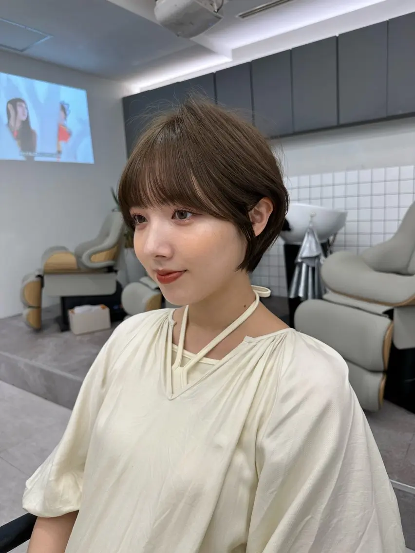 ショート 前髪顔まわりカット 🌈中村海聖のヘアスタイル