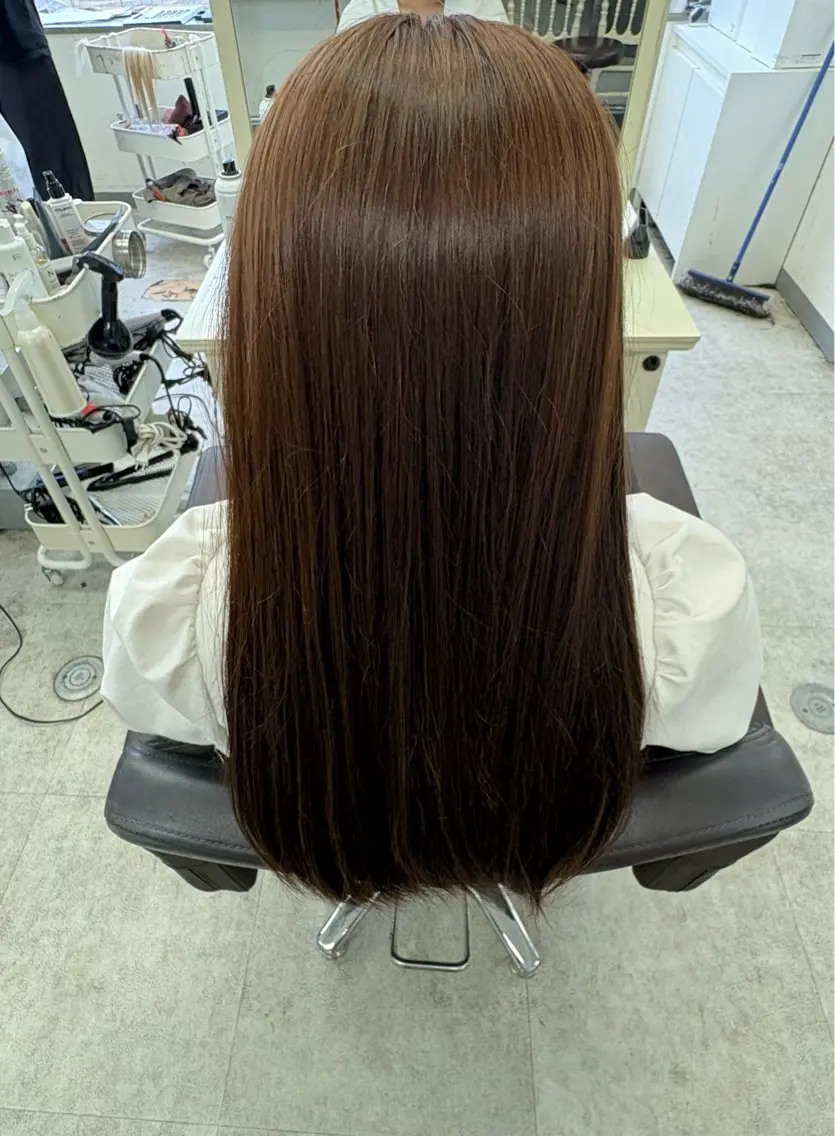 ロング カラー ヘアカラー トリートメント 🦈プルエクステ🦈 shizuku✨️のヘアスタイル