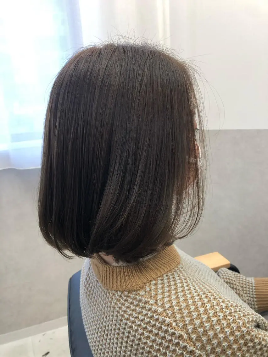 🌟ダメージが最小限なカラー矯正🌟カットカラー+Aujua矯正トリートメントの写真