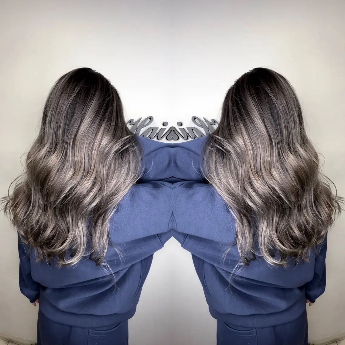 ロング カラー ヘアカラー エクステ hair &eye LAWE.店長のヘアスタイル