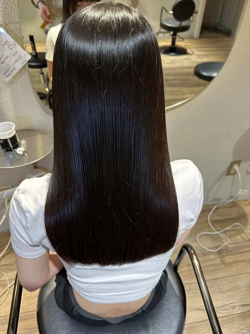 セミロング トリートメント カット/艶カラー/ 髪質改善 takaのヘアスタイル