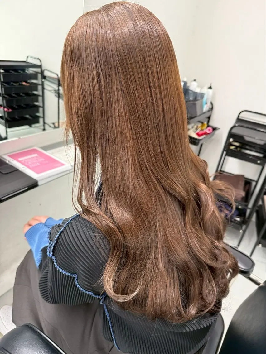 ロング カラー 縮毛矯正モデル募集中 /新潟万代/かこ🩵のヘアスタイル