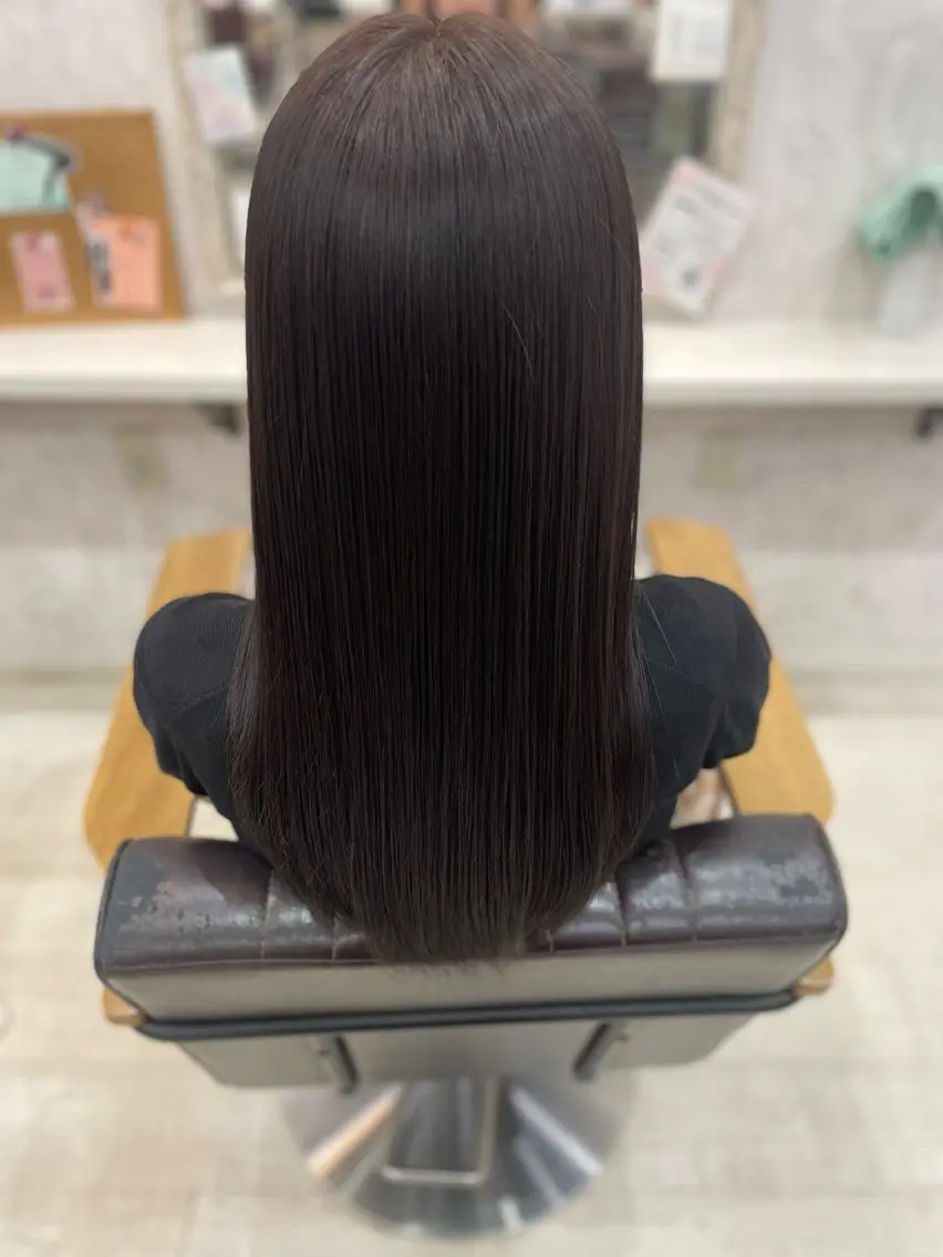 ロング ヘアカラー 柴 芙未菜のヘアスタイル